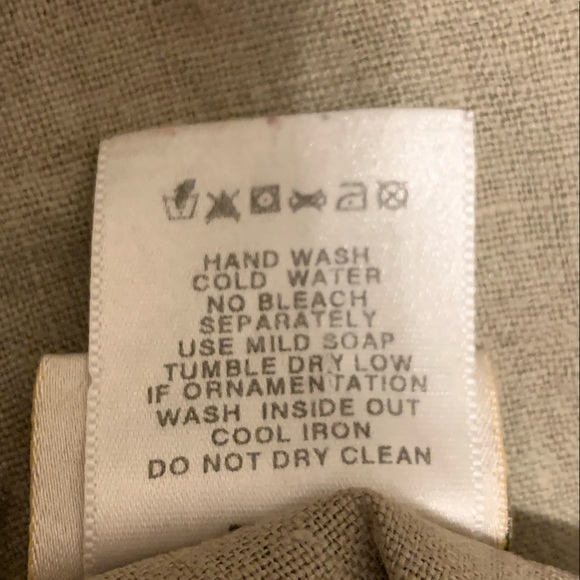 Vintage tan linen sleeveless button down - Picture 7 of 9